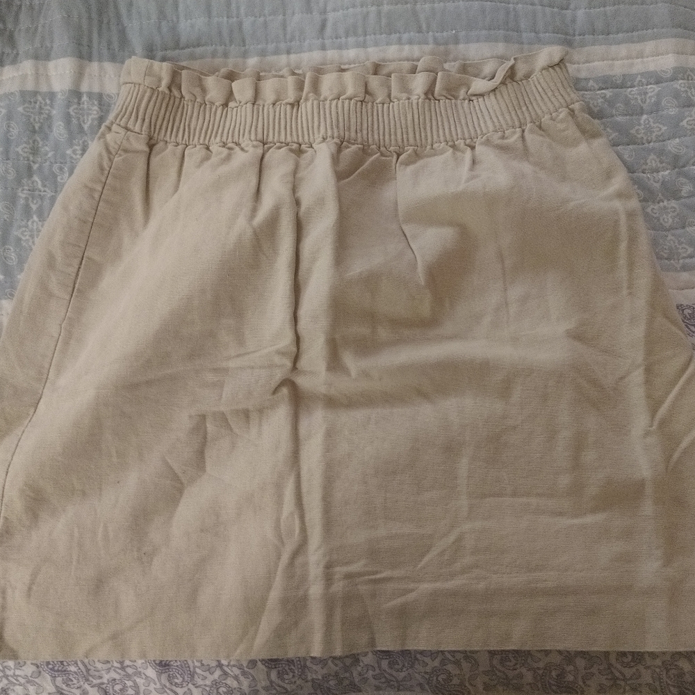 J Crew cream colored skirt size 12